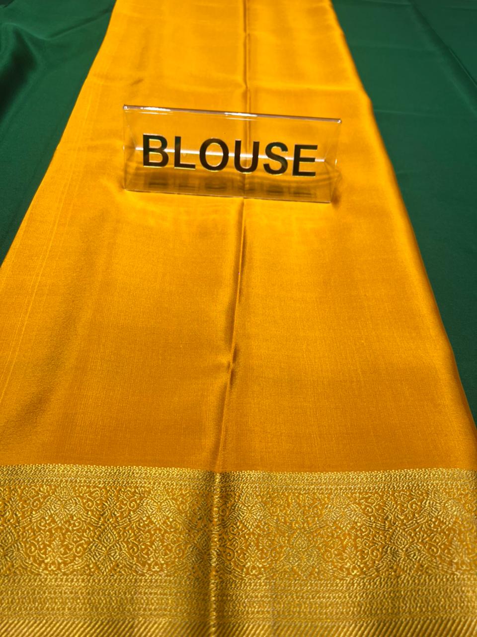Pure Mysore Silk Saree.( 100 Gsm )