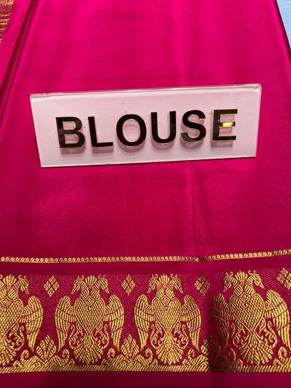 Pure Mysore Silk Saree.