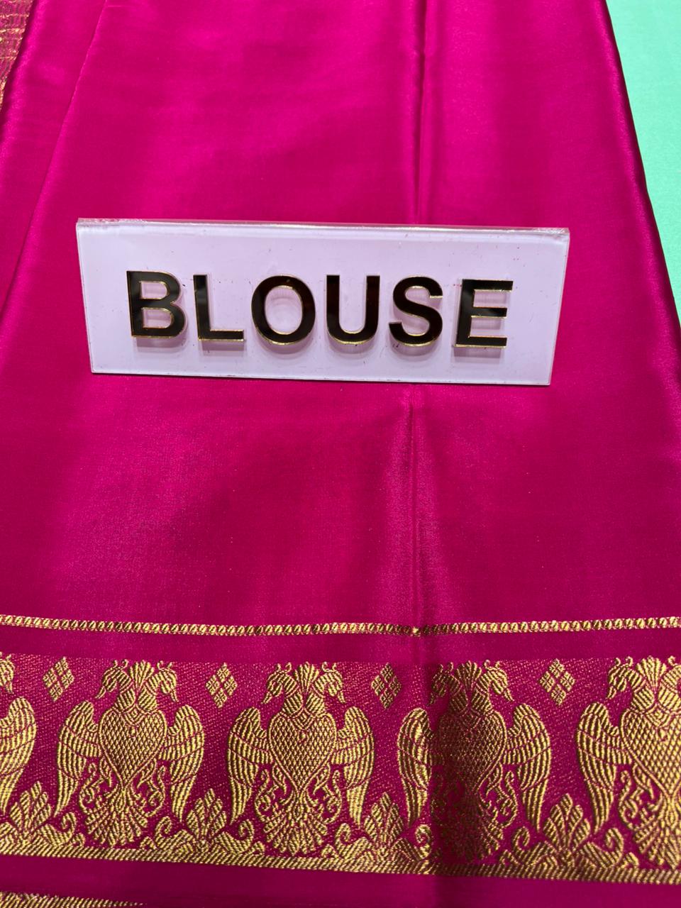 Pure Mysore Silk Saree.