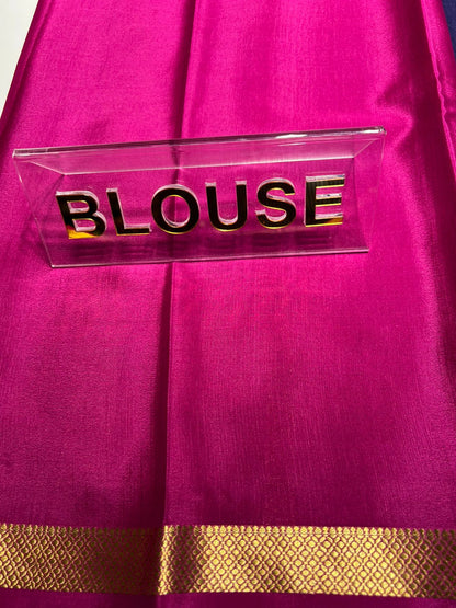 Pure Mysore Silk Saree ( 60 Grams )