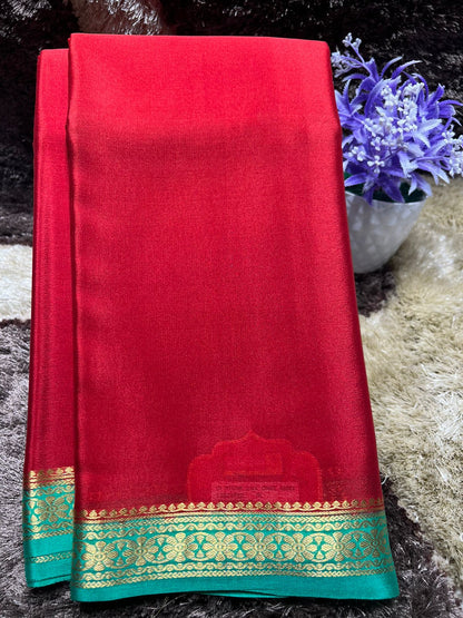 Pure Mysore Silk Saree ( 60 Grams )