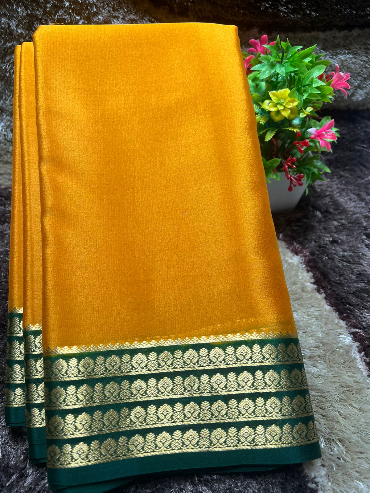 Pure Mysore Silk Saree ( 60 Grams )