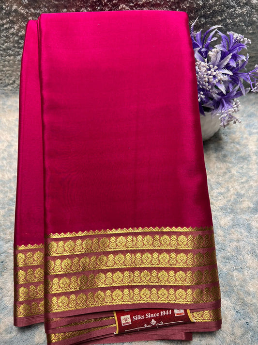 Pure Mysore Silk Saree ( 60 Grams )