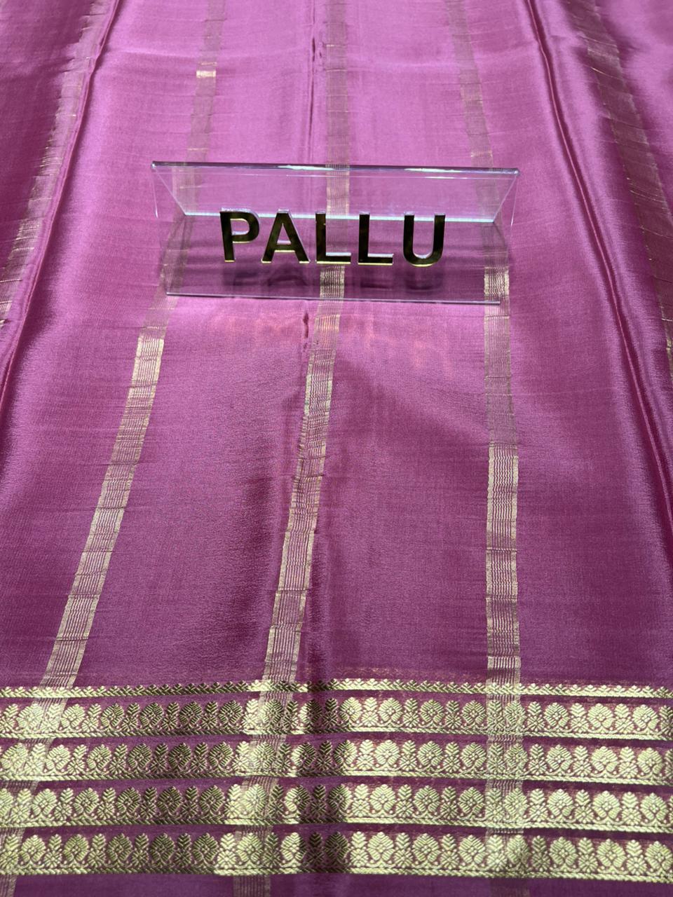 Pure Mysore Silk Saree ( 60 Grams )