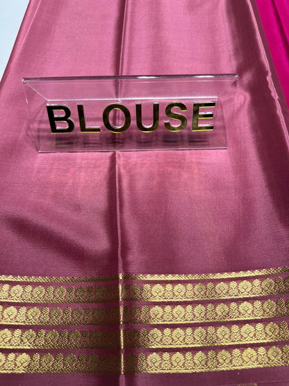 Pure Mysore Silk Saree ( 60 Grams )