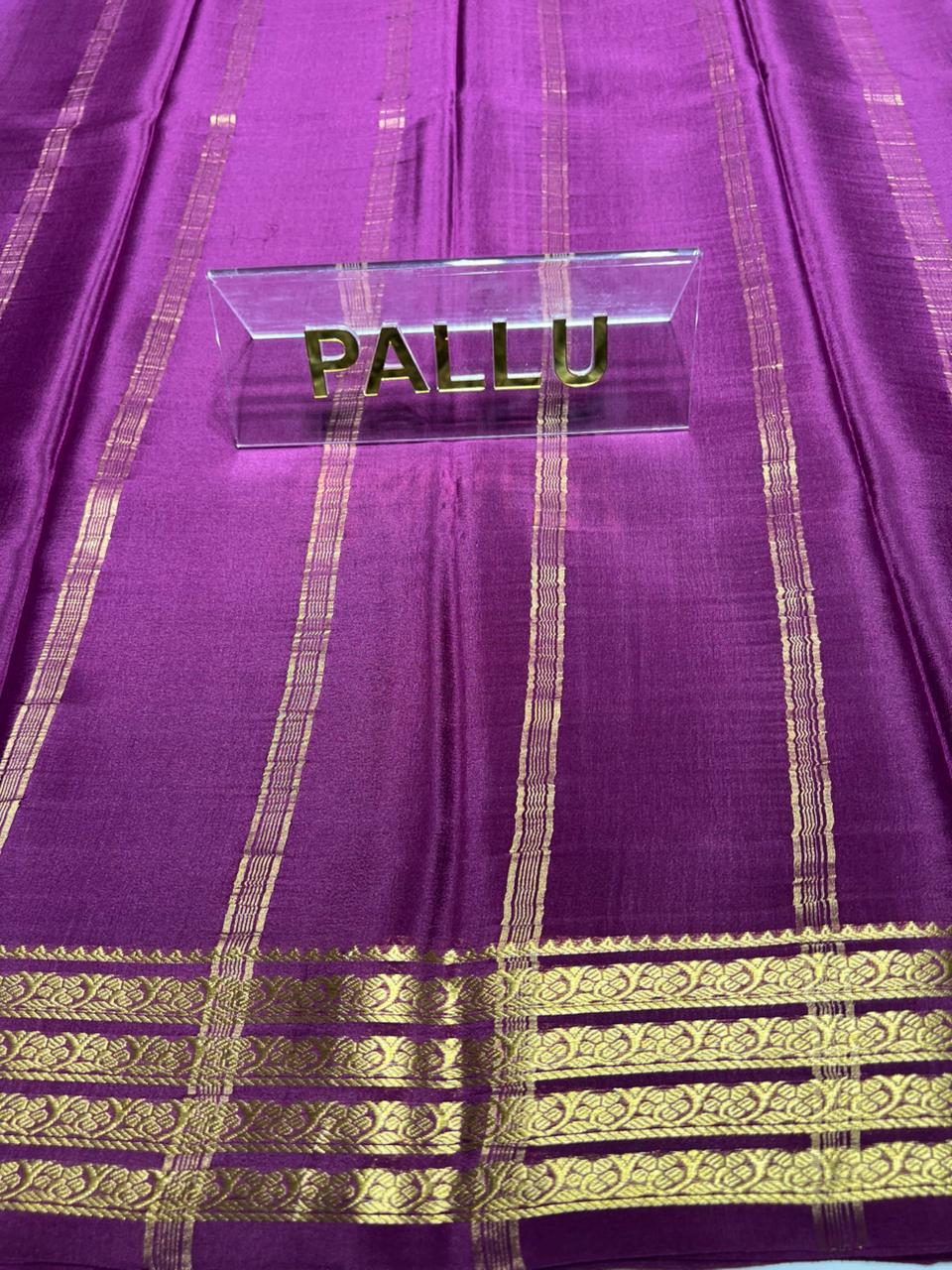 Pure Mysore Silk Saree ( 60 Grams )