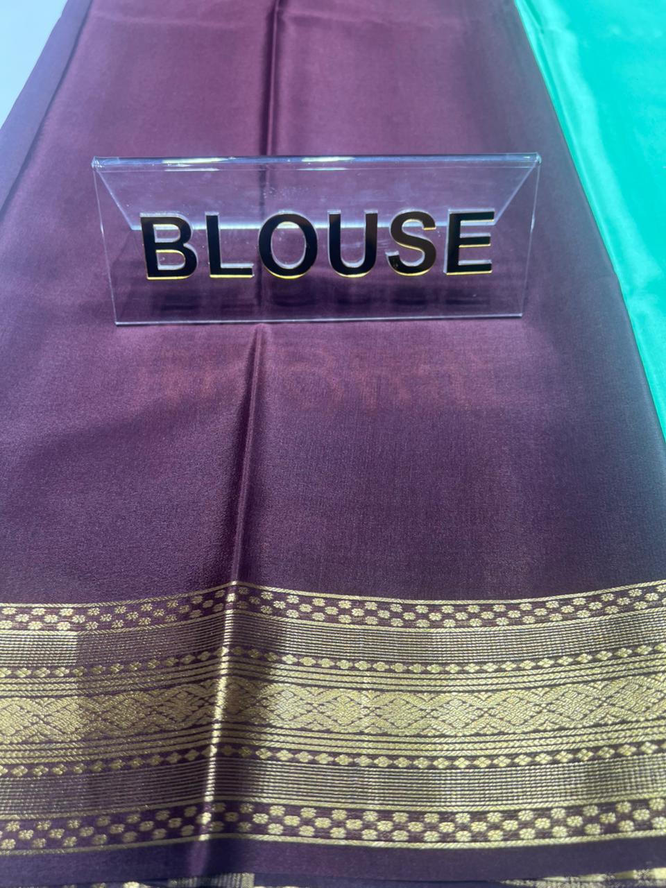Pure Mysore Silk Saree ( 60 Grams )