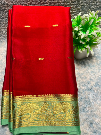 Pure Mysore Silk Saree ( 60 Grams )