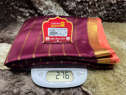 Pure Mysore Silk Saree ( 60 Grams )