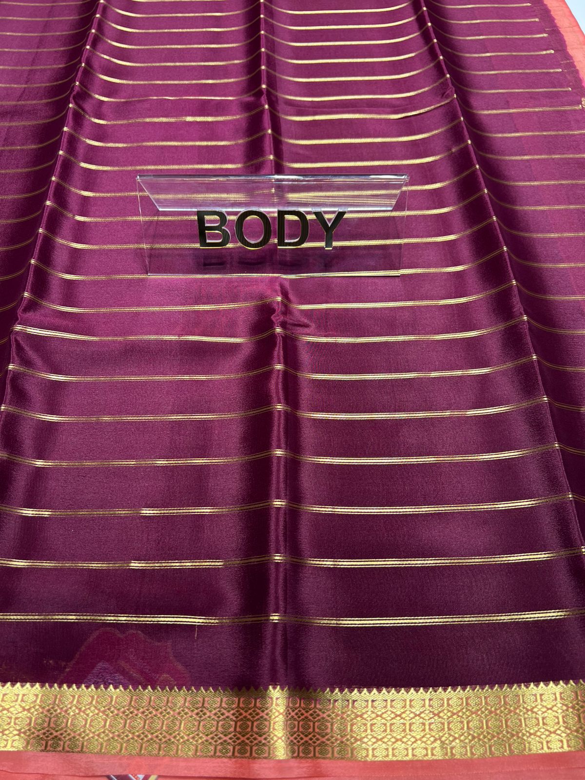 Pure Mysore Silk Saree ( 60 Grams )