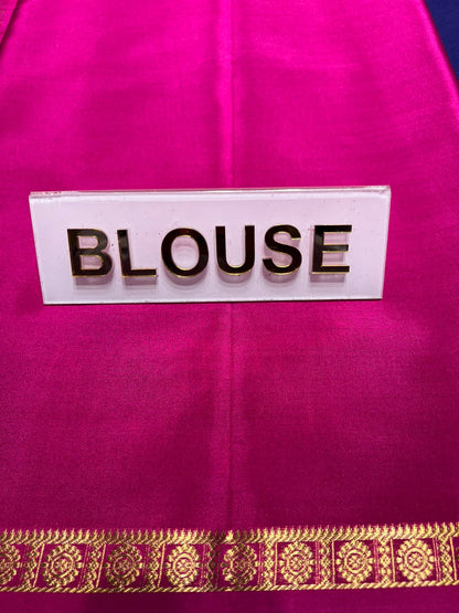 Pure Mysore Silk Saree.