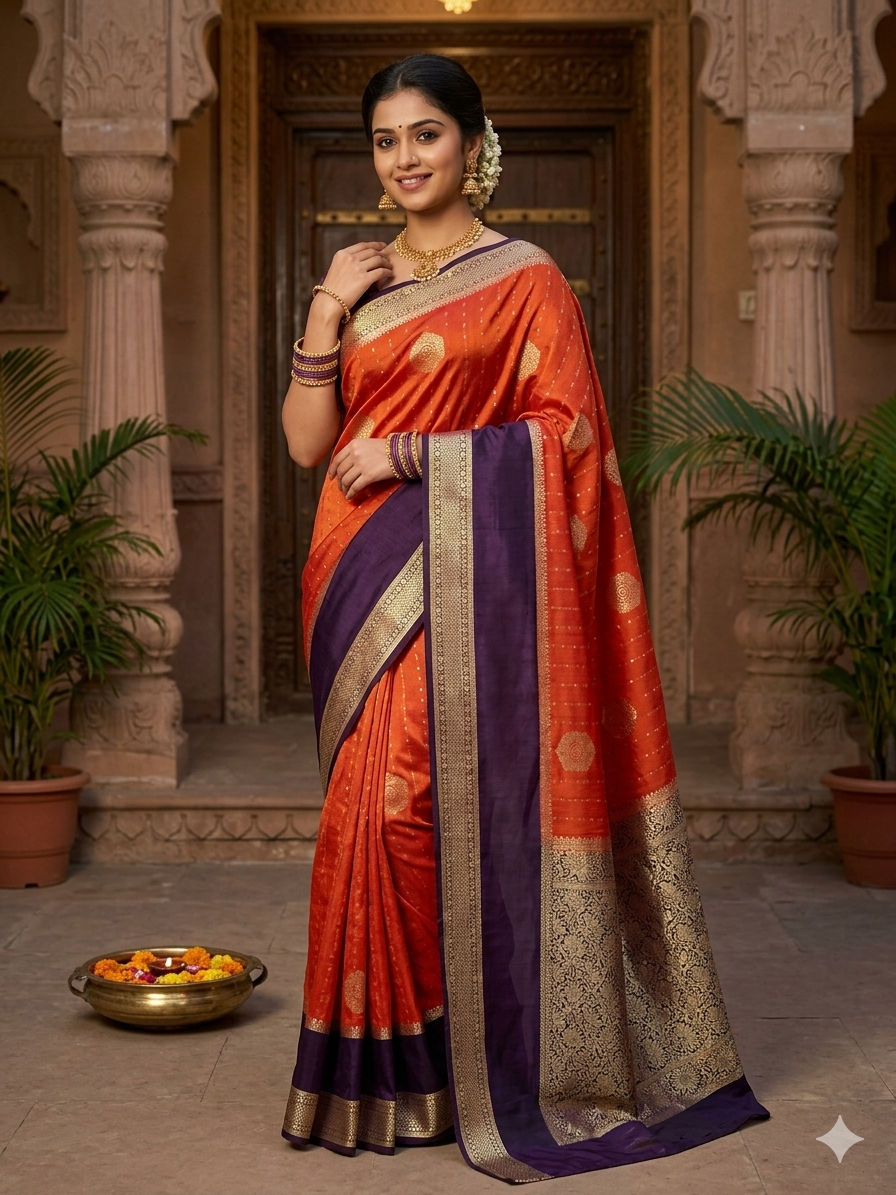 Pure Mysore Silk Saree.