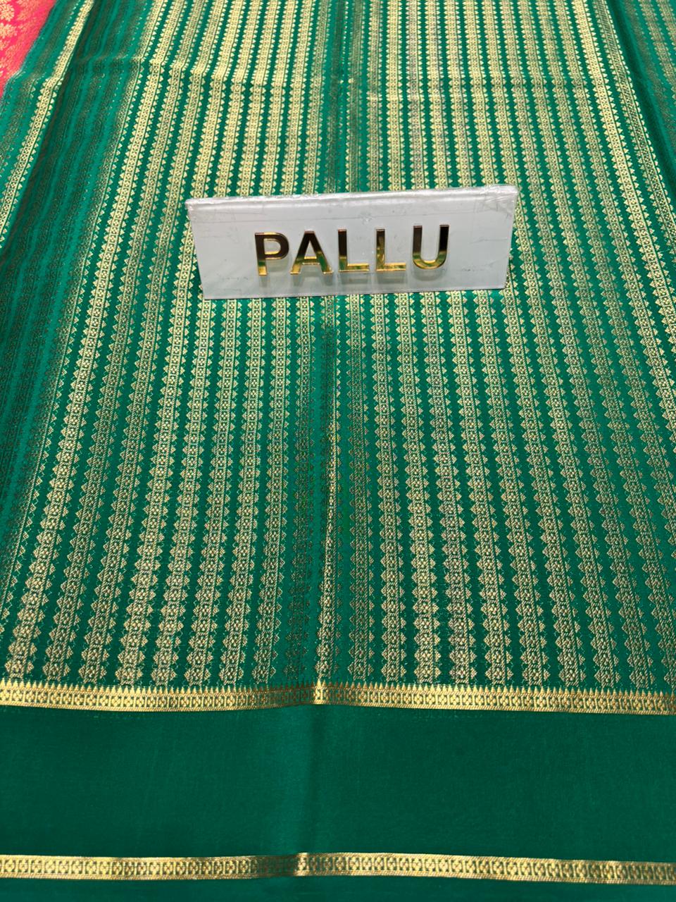 Pure Mysore Silk Saree.