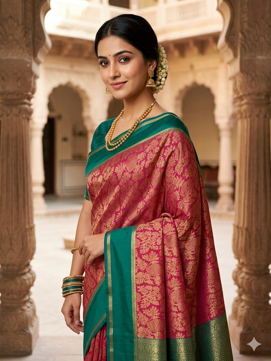 Pure Mysore Silk Saree.