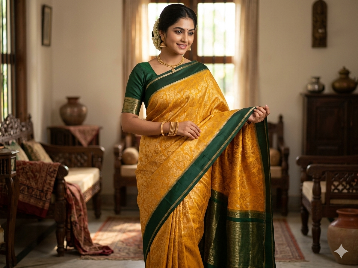 Pure Mysore Silk Saree.