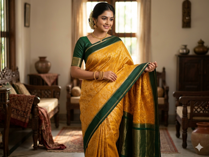 Pure Mysore Silk Saree.