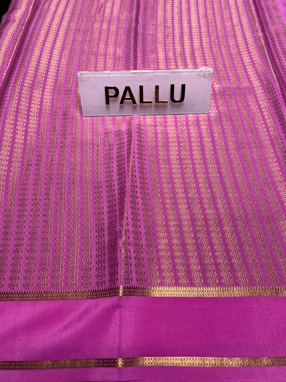 Pure Mysore Silk Saree.