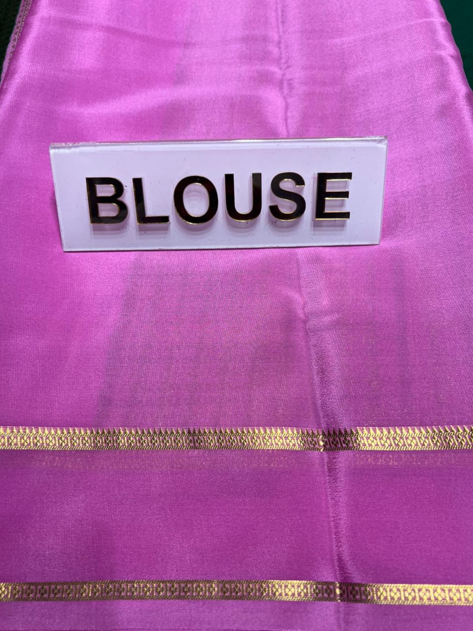 Pure Mysore Silk Saree.