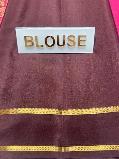 Pure Mysore Silk Saree.