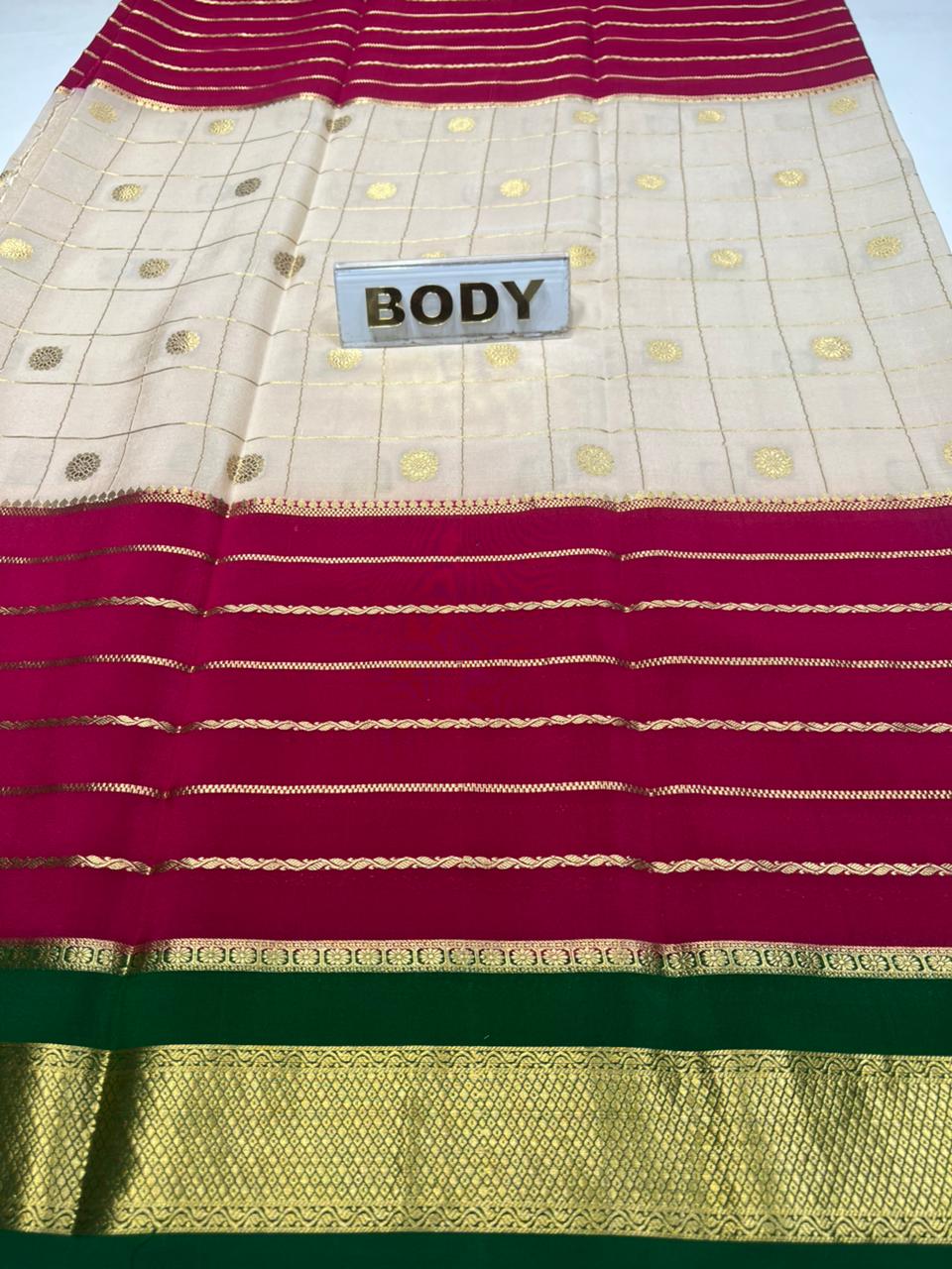 Pure Mysore Silk Saree.
