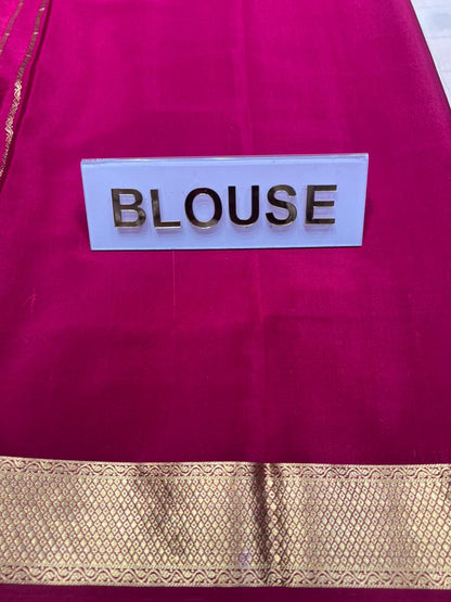Pure Mysore Silk Saree.