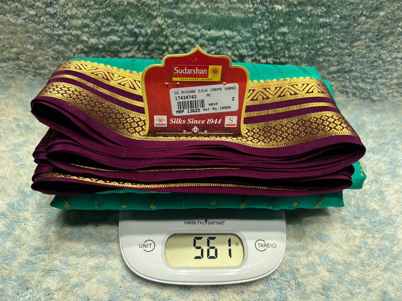 Pure Mysore Silk Saree.