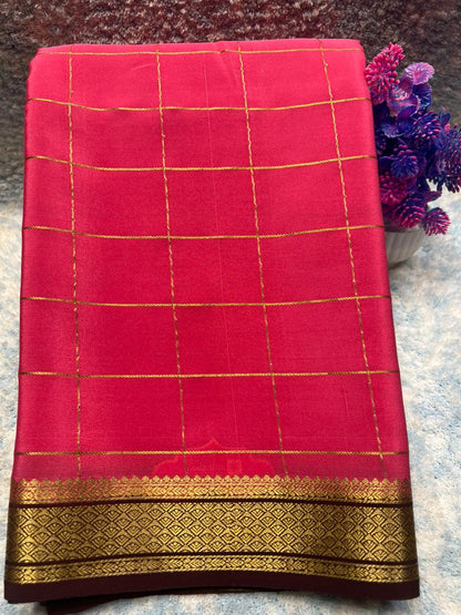 Pure Mysore Silk Saree.