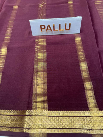 Pure Mysore Silk Saree.
