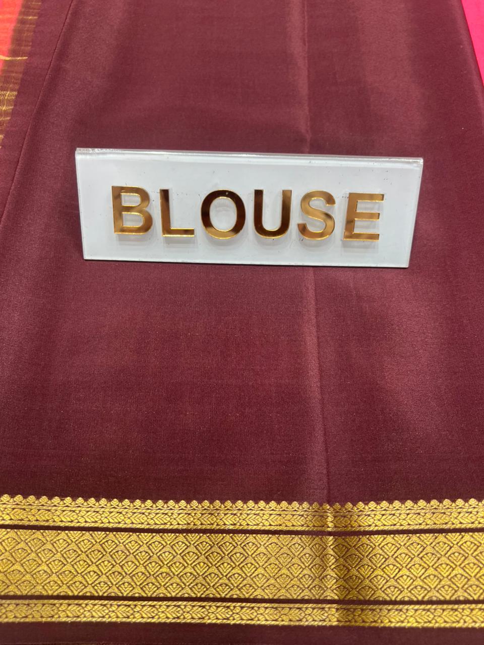 Pure Mysore Silk Saree.