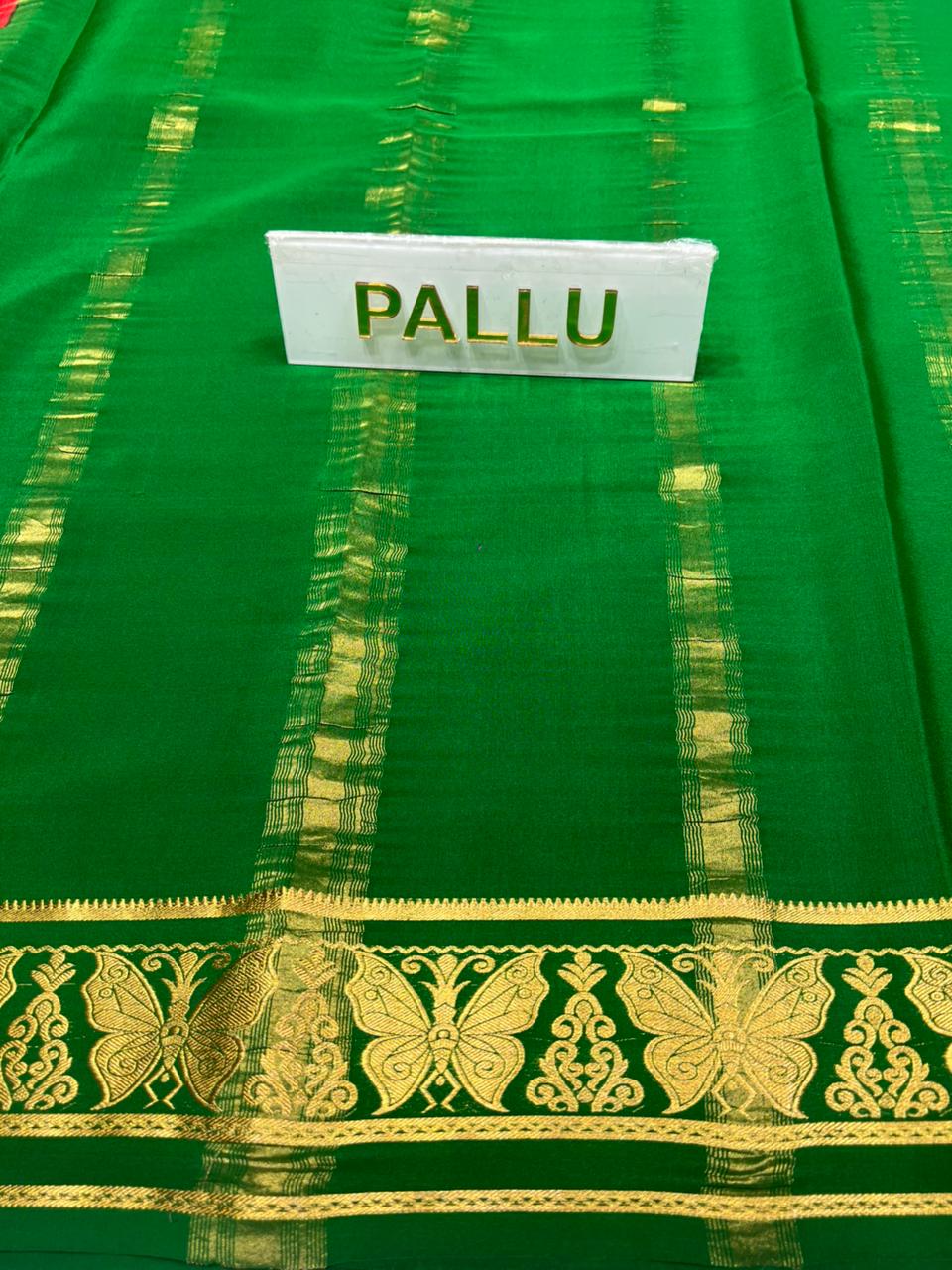 Pure Mysore Silk Saree.