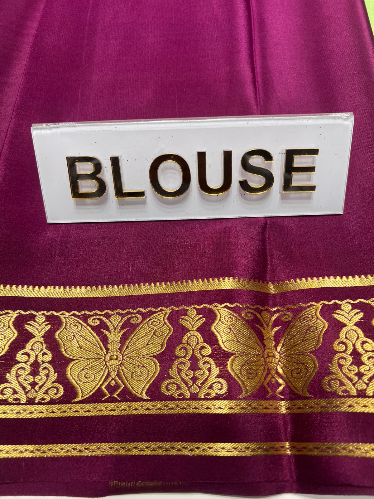 Pure Mysore Silk Saree.