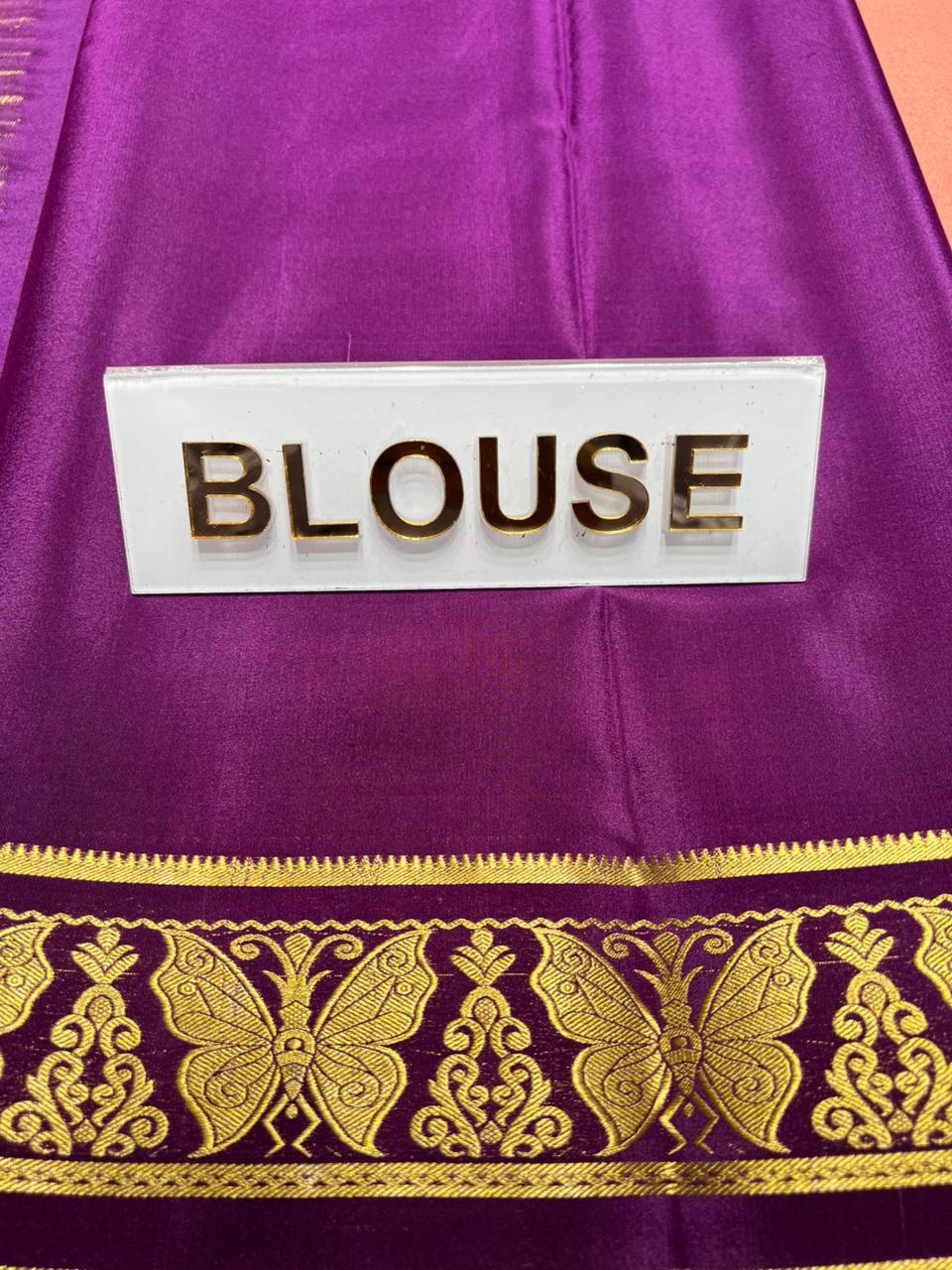 Pure Mysore Silk Saree.