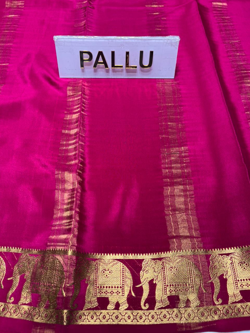 Pure Mysore Silk Saree.