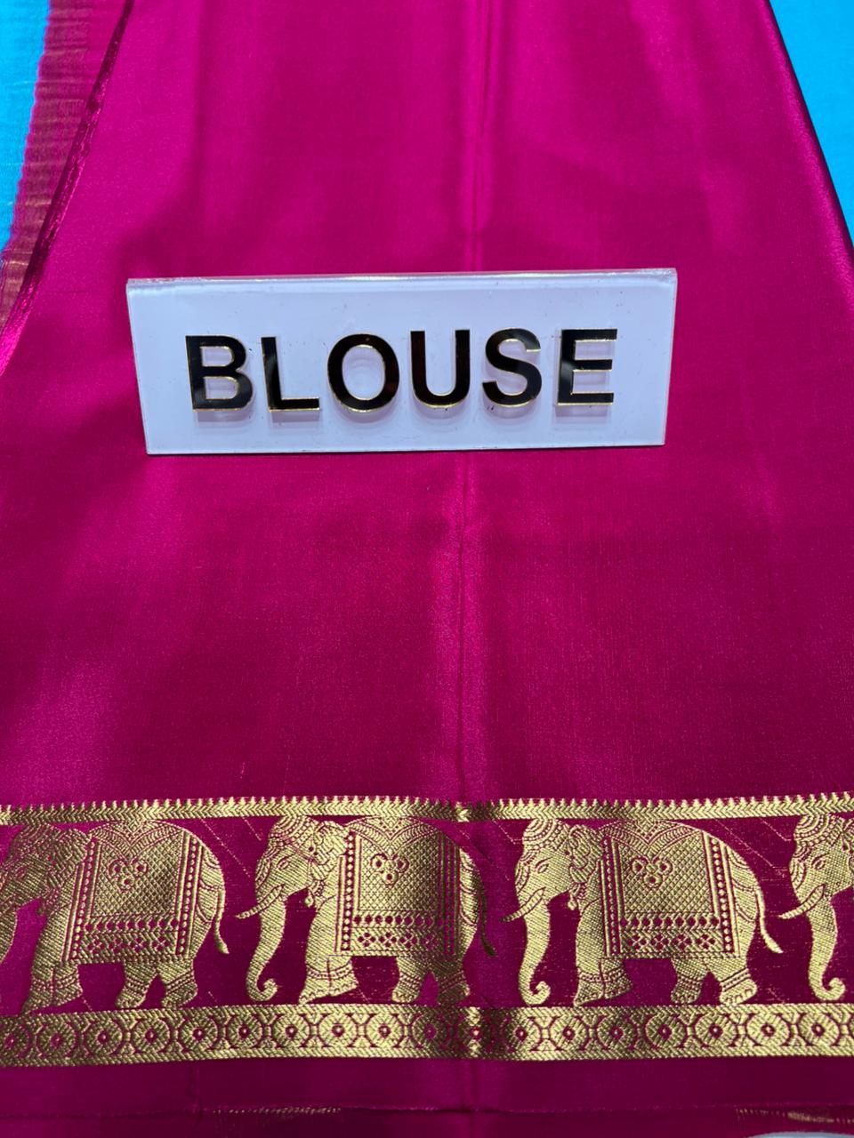 Pure Mysore Silk Saree.