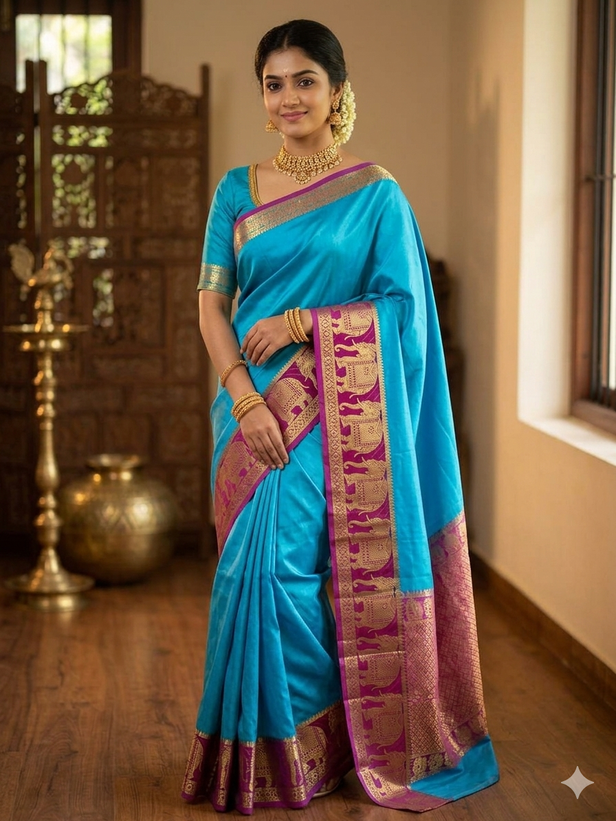 Pure Mysore Silk Saree.