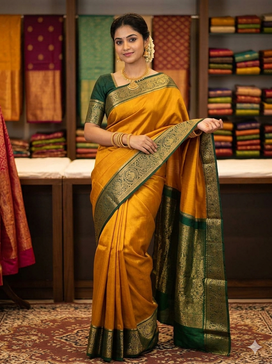 Pure Mysore Silk Saree.