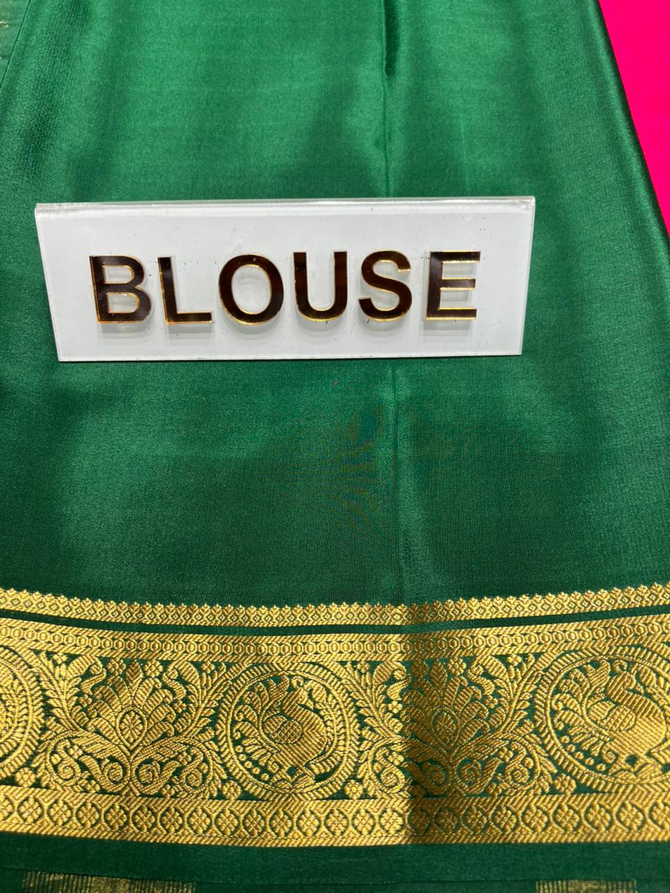 Pure Mysore Silk Saree.