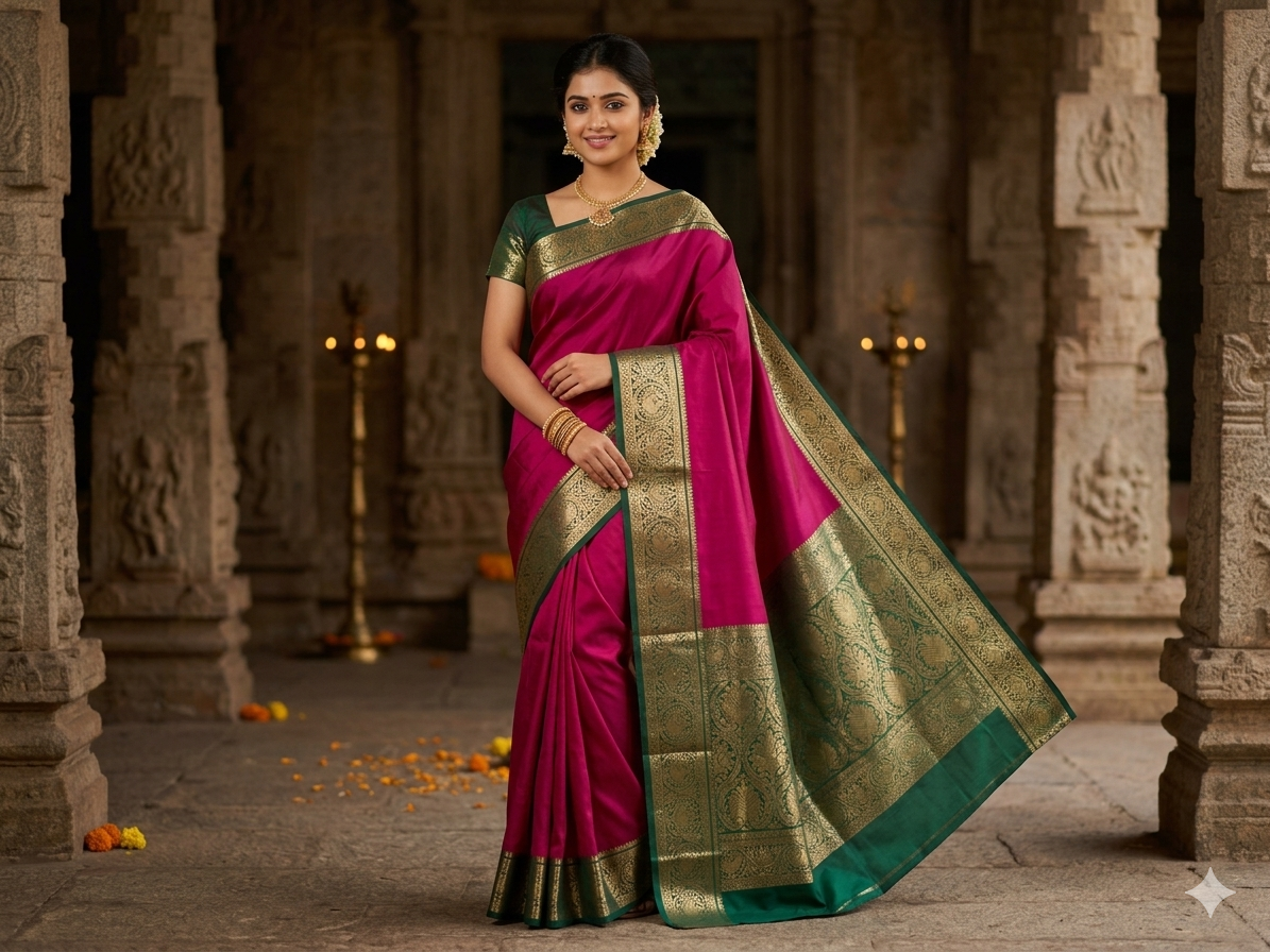 Pure Mysore Silk Saree.