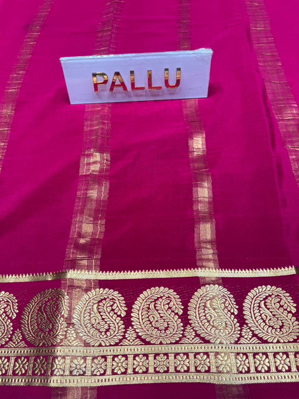 Pure Mysore Silk Saree.