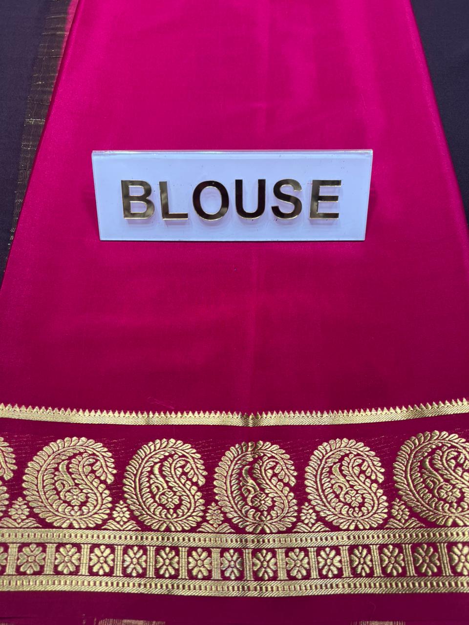 Pure Mysore Silk Saree.