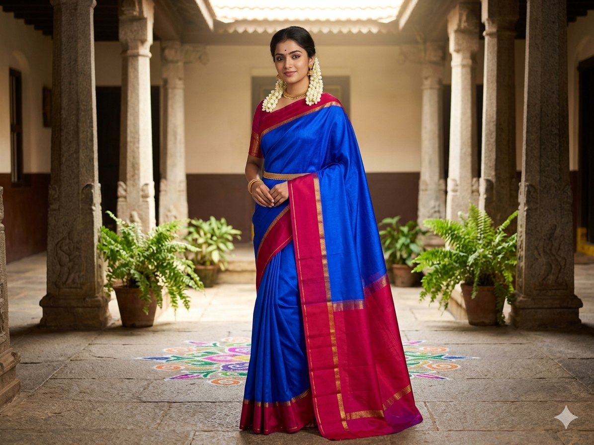 Pure Mysore Silk Saree.
