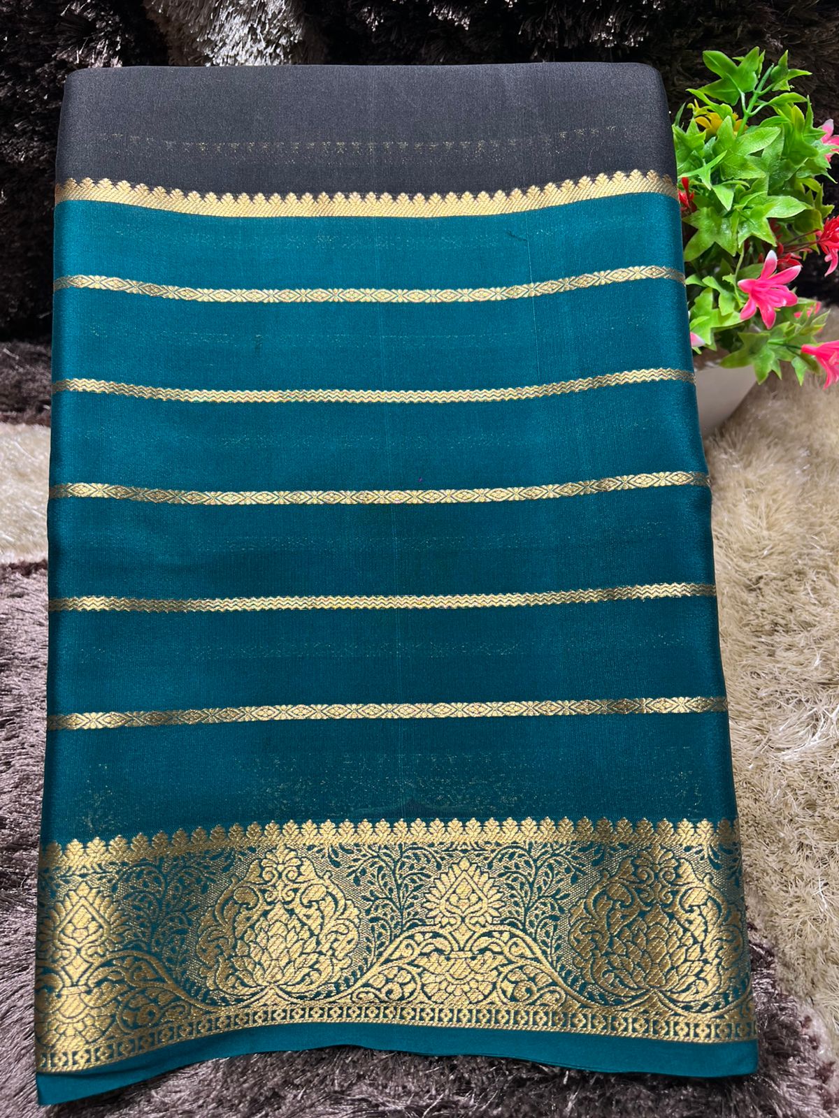 Pure Mysore Silk Saree.