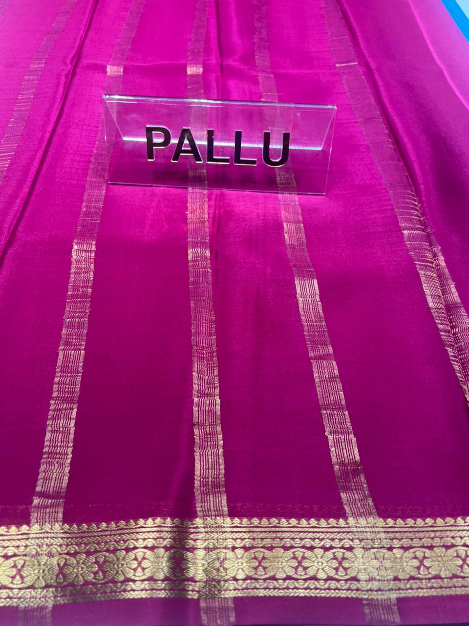 Pure Mysore Silk Saree ( 60 Grams )