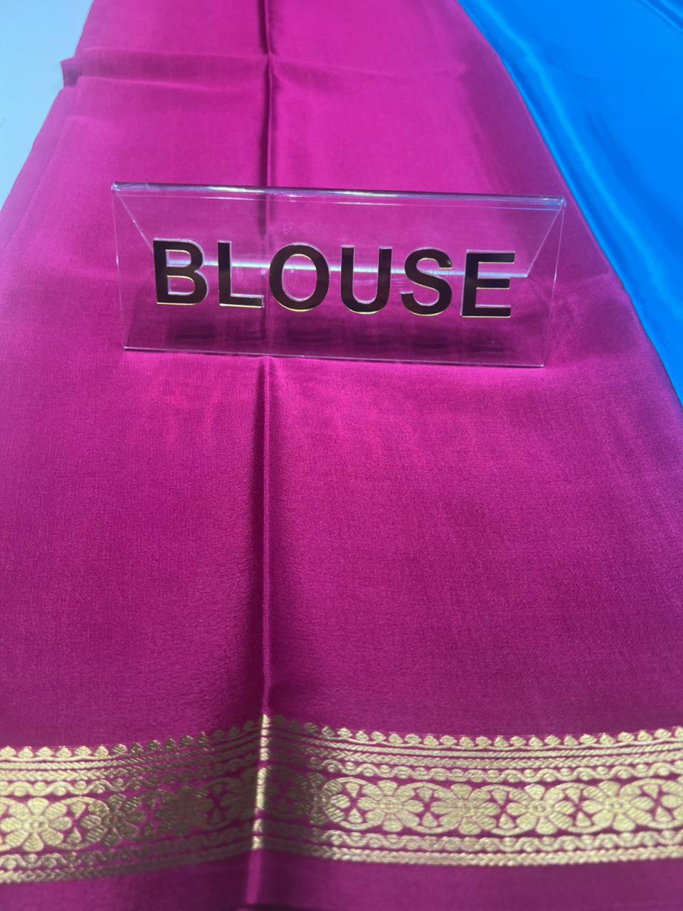 Pure Mysore Silk Saree ( 60 Grams )