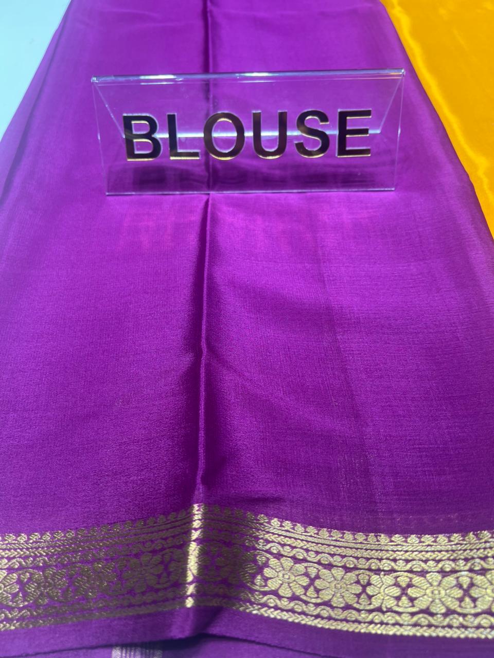 Pure Mysore Silk Saree ( 60 Grams )
