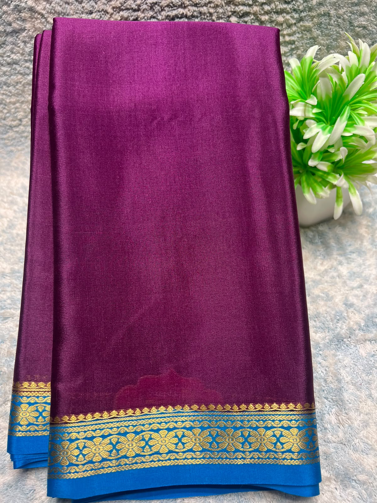 Pure Mysore Silk Saree ( 60 Grams )