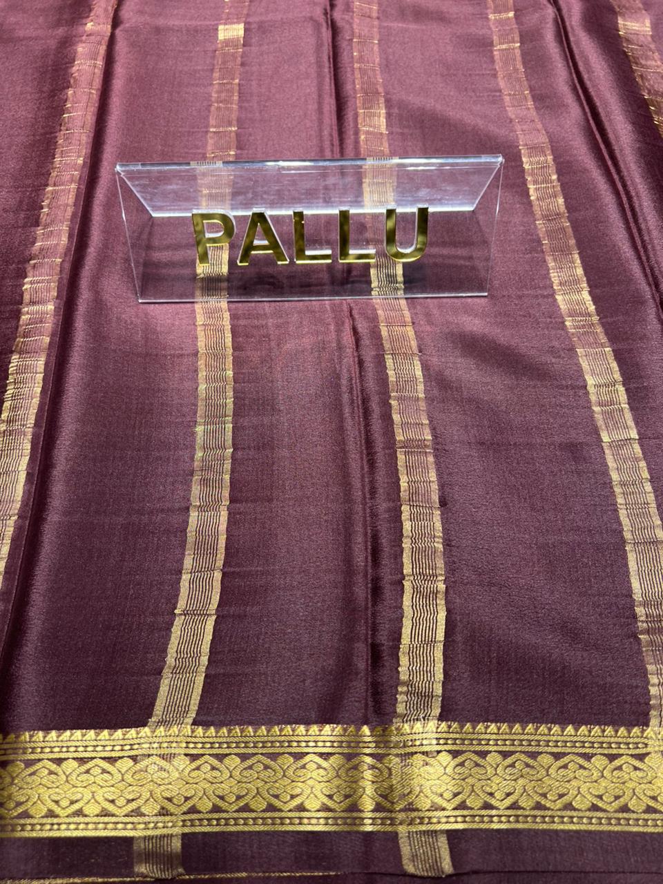 Pure Mysore Silk Saree ( 60 Grams )