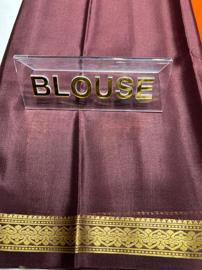 Pure Mysore Silk Saree ( 60 Grams )