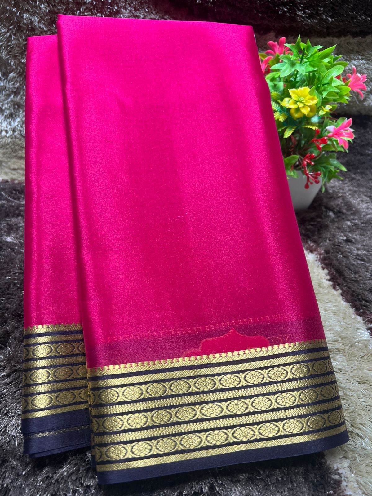 Pure Mysore Silk Saree ( 60 Grams )