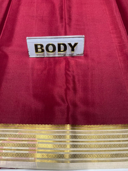 Pure Mysore Silk Saree ( 60 Grams )
